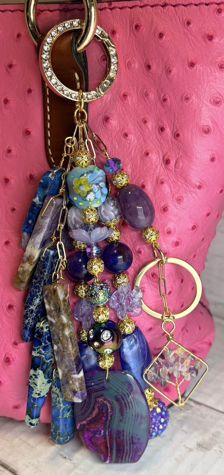 Purse Charm✨Bag Charm✨Bag Swag✨Handmade Bling Keychain✨Handbag Jewelry✨NWT