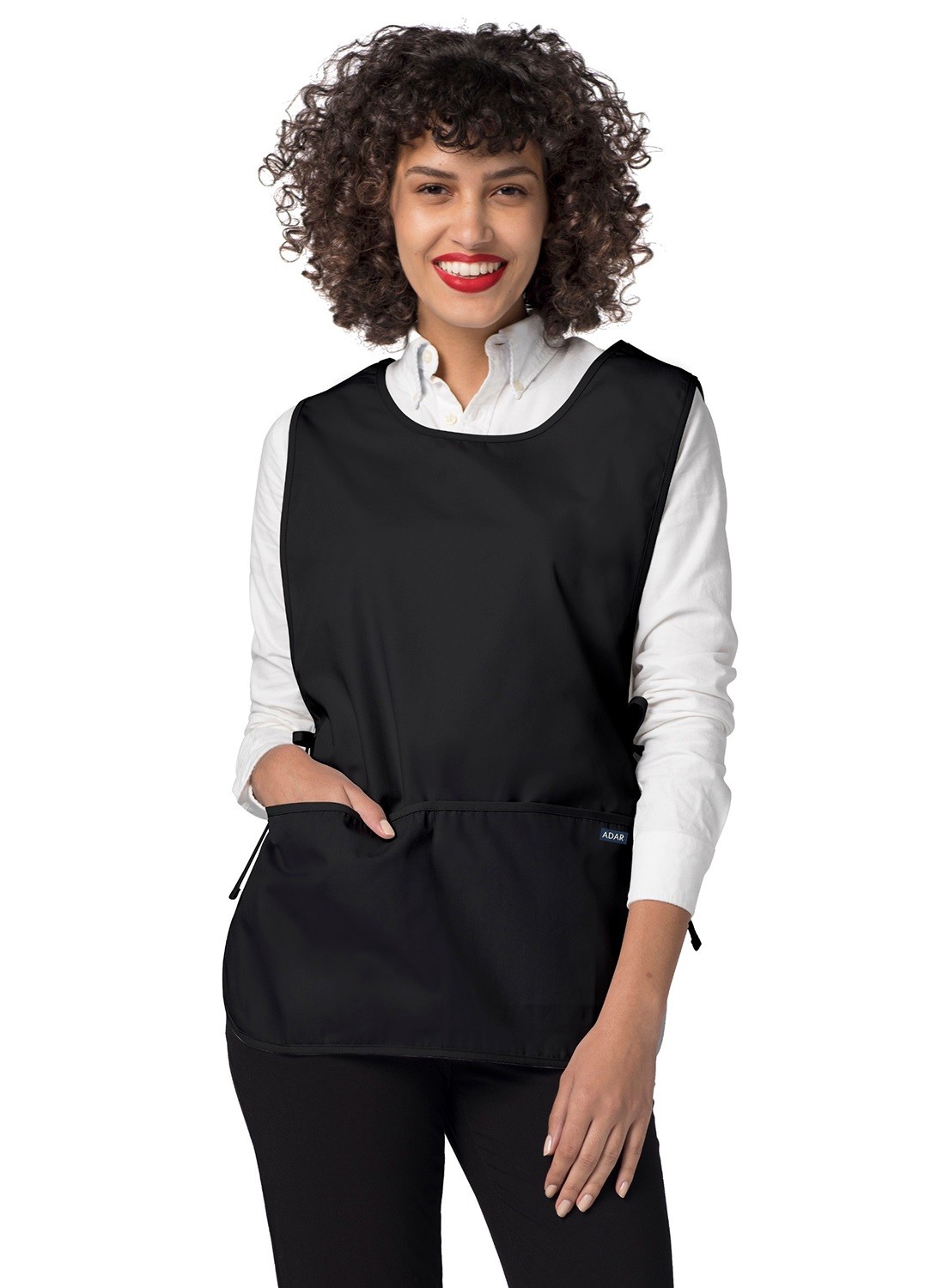 Adar Unisex Workwear Cobbler Bib Apron Adjustable 2 Ties and Deep Front Pockets