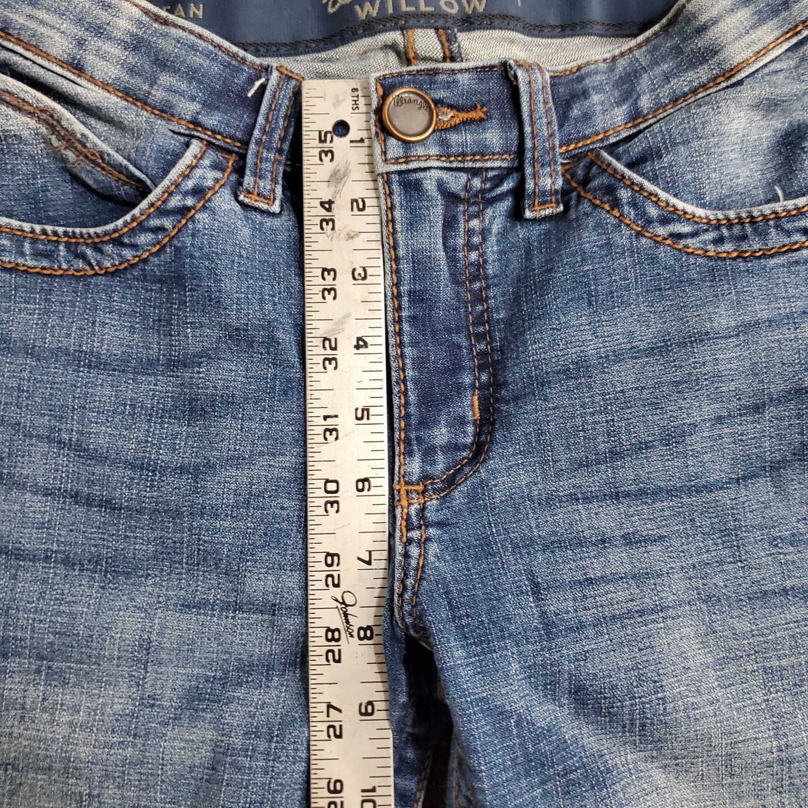 Wrangler Willow Jeans Womens 1×34 Blue Ultimate Riding Medium Bootcut Fit 26×32