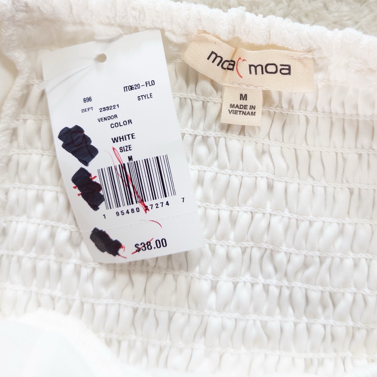 NWT Moa Moa White Lace Corset Top Size Medium Romantic Cottagecore