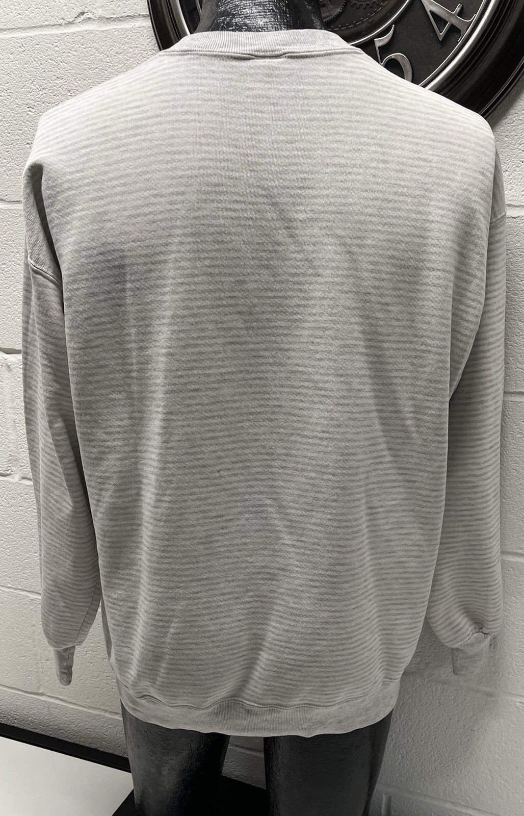 VTG Jerzees All American Quarter Horse Congress gray striped 80’s sweatshirt