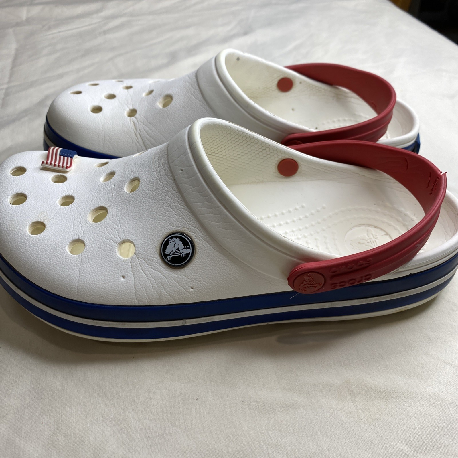CROCS Womens CROCBAND CLOG 11016-11l patriotic colors CROCS SANDALS US M6 W8(16)