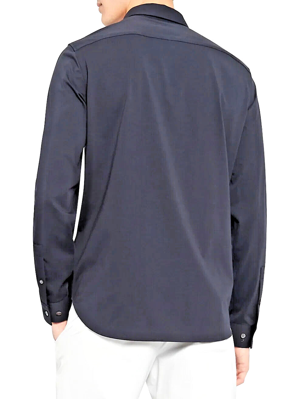 Theory Tremont Victory Neoteric Mens Long Sleeve Shirt Eclipse X-LARGE