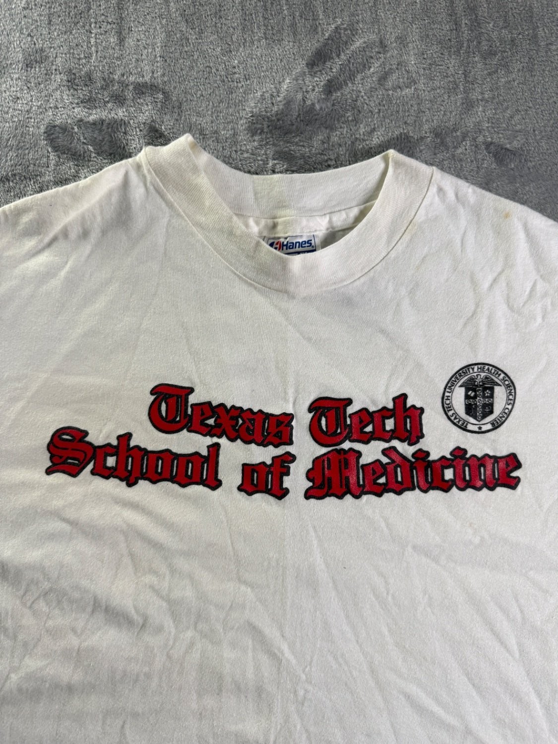 Hanes Beefy-T Men’s T-Shirt XL White Single Stitch Construction