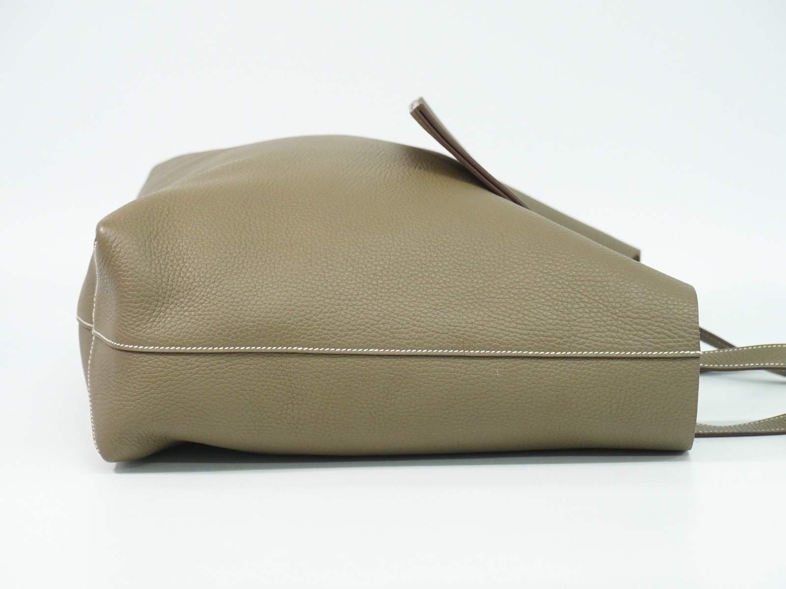 HERMES Cabasellier 46 Leather Shoulder Bag Tote Bag Etoupe