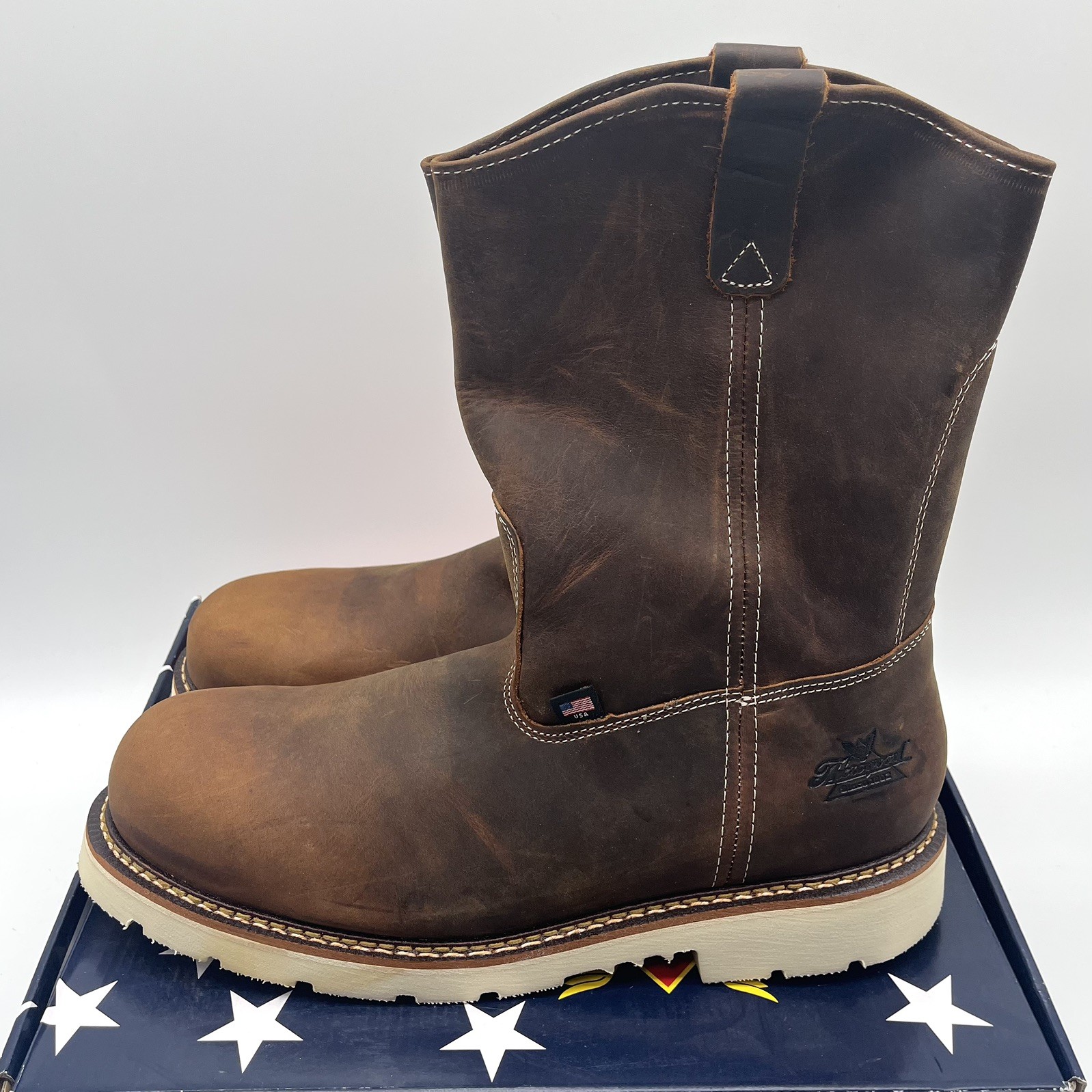 Thorogood Boots Steel Toe Men’s 13 D Wellington 11” 804-4372 EH USA Made NEW