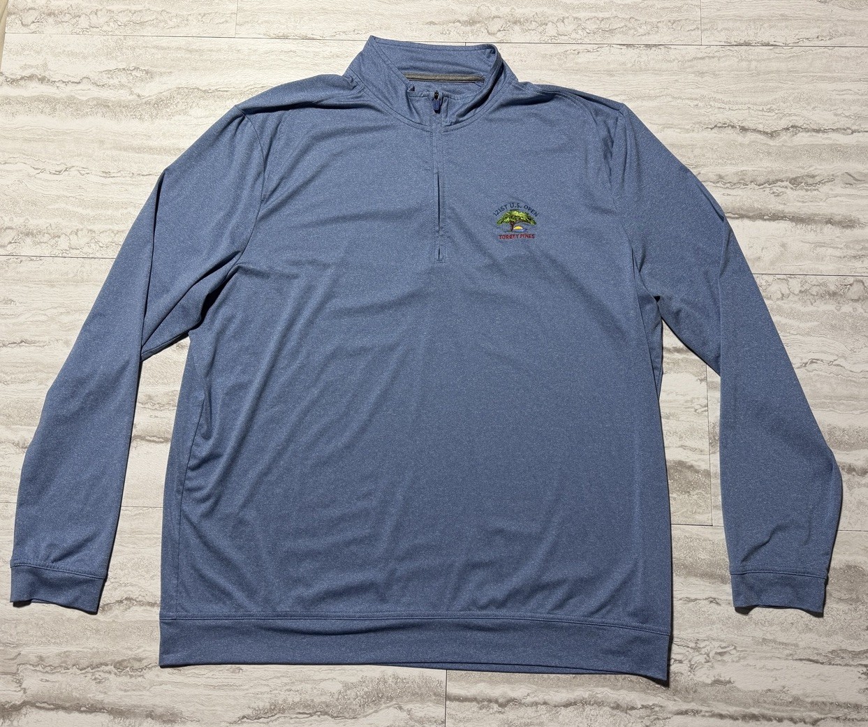 Johnnie O Flex Prep-Formance 1/4 Zip Mens XL 121st US Open Torrey Pines