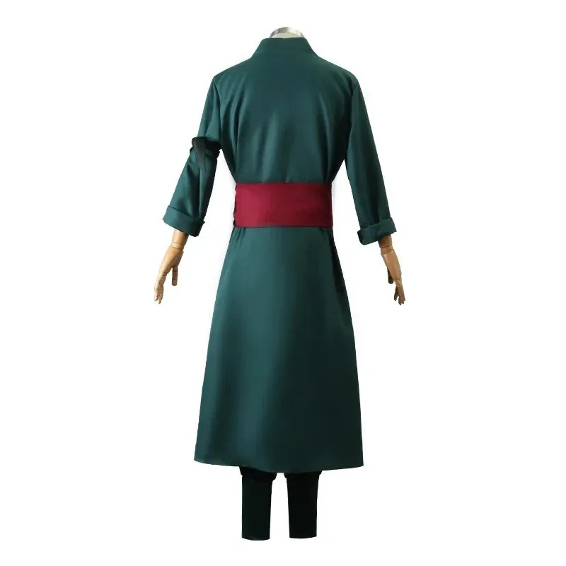 Roronoas Cosplay Costume Anime Kimono Robe Zoro Cloak Uniform Halloween Outfits