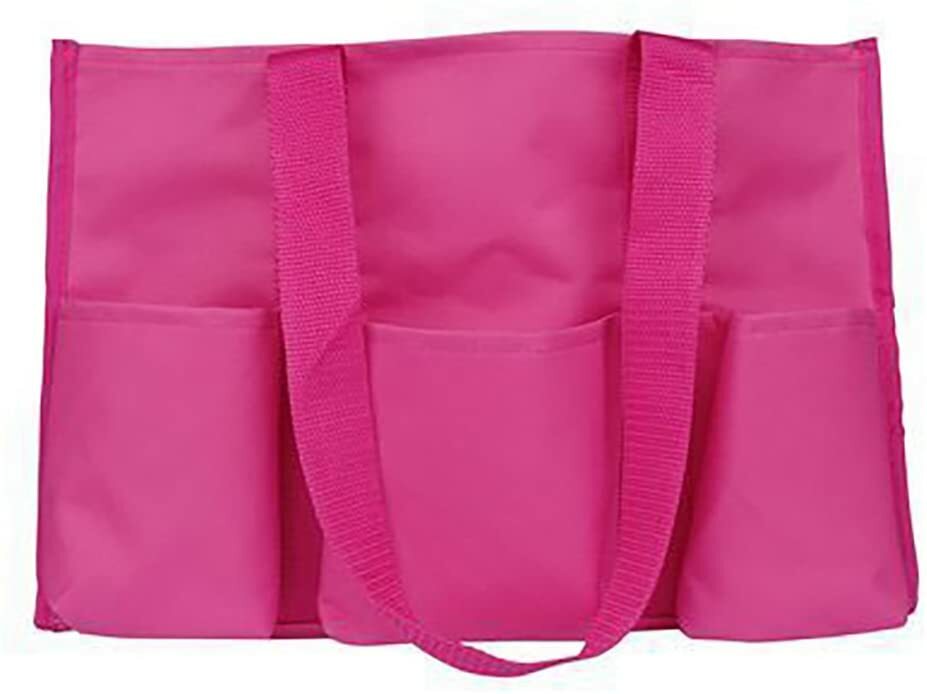 Thirty-one Organizing Utility Tote Shoulder Bag Pink Beach Travel Shopping