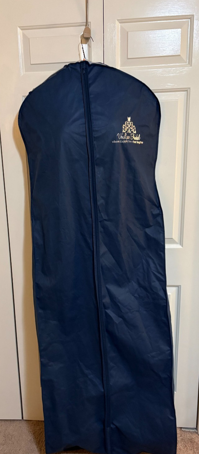 Adrianna Papell Beaded Navy Gown Sz 14 Mother of Bride Elegant Wedding Dress
