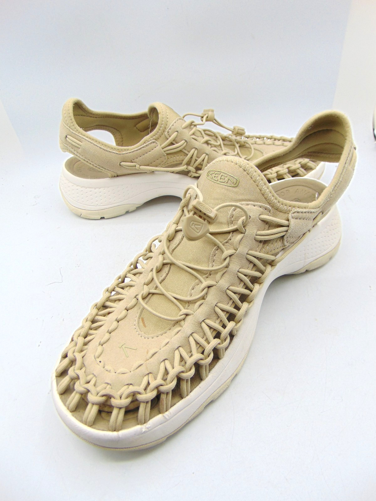 KEEN Uneek Sand ParaCord Bungee Slingback Sandals Size EU 40 US 9.5 WIDE