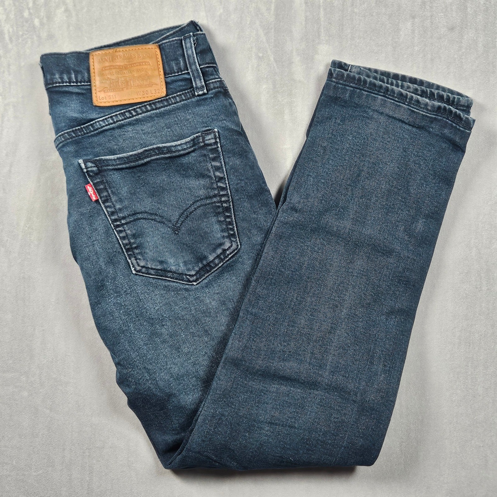 Levi’s Premium 511 Slim Fit Jeans Mens 30×32 (Actual 30×29) Blue Denim Big E