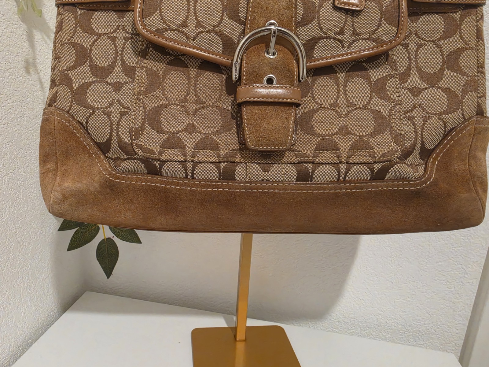 Coach Medium Shoulder Bag Brown/Beige