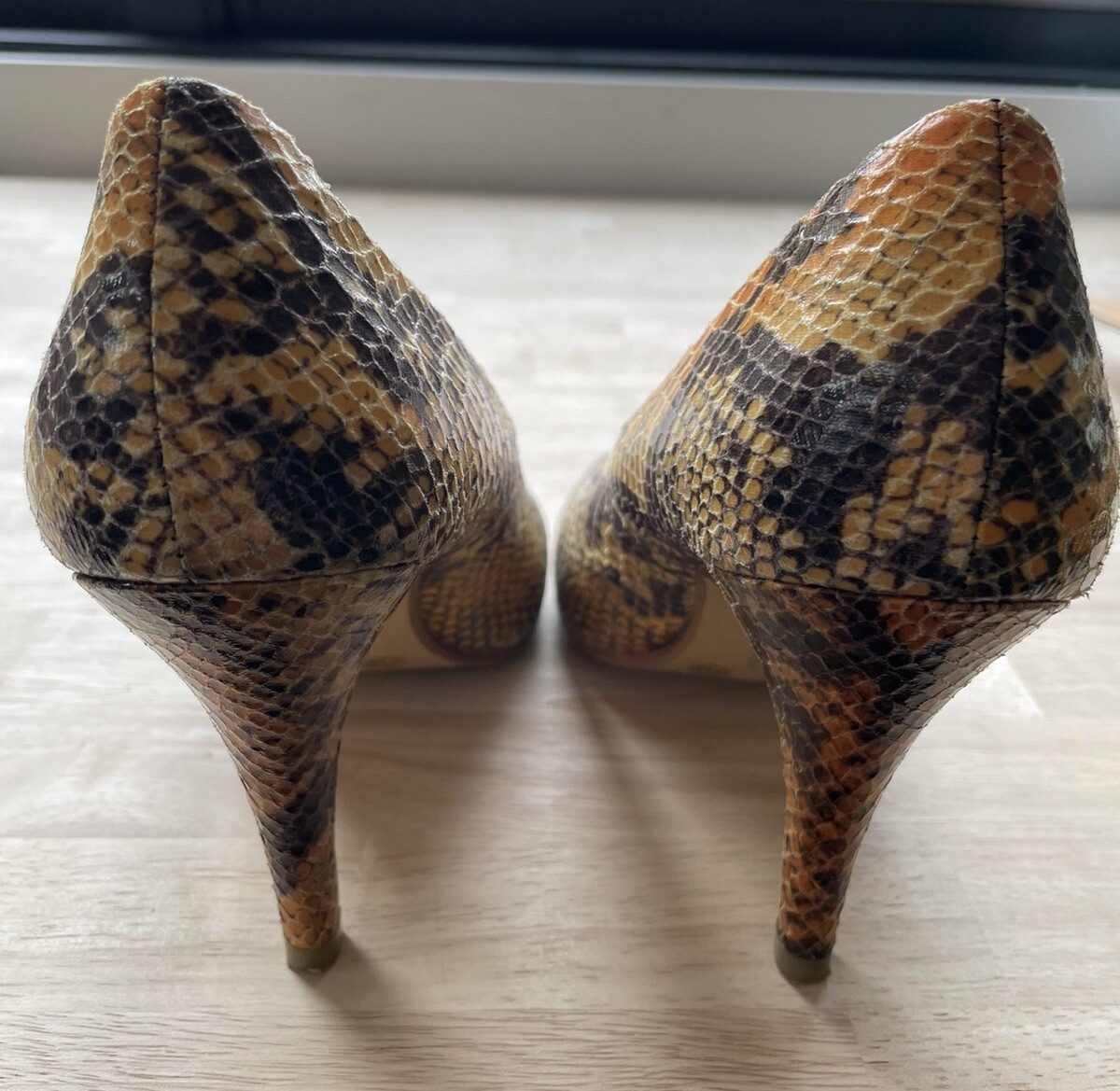CHINESE LAUNDRY Shoes Womens Size 7 Count Down Snake Skin Stiletto Heels