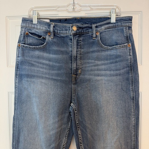 Gap Vintage Slim High-Rise Jeans 14 Tall Denim Blue 32×30 Medium Wash Straight