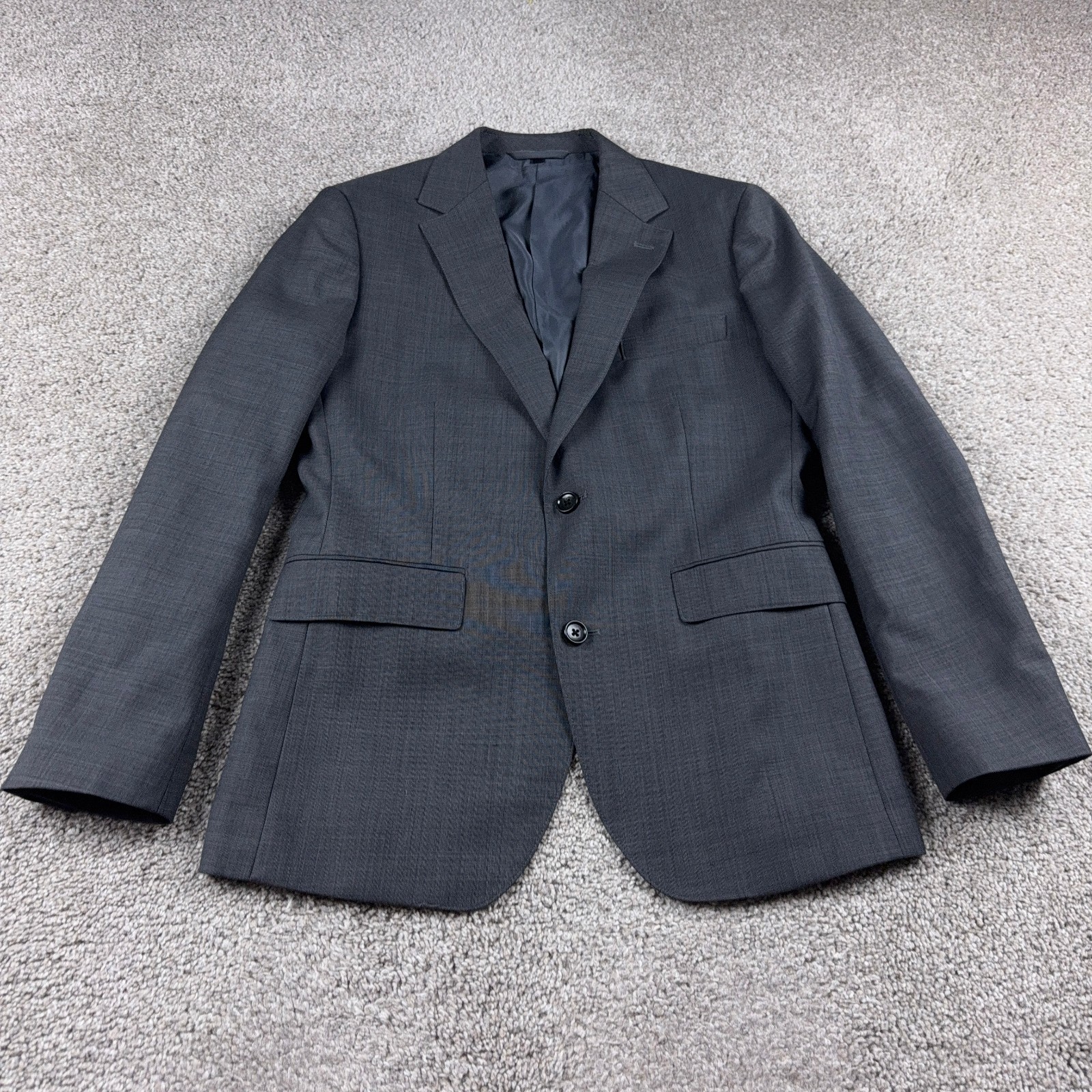 Bonobos Blazer Mens 38R Gray Worsted Wool Sports Coat Jacket Office Business