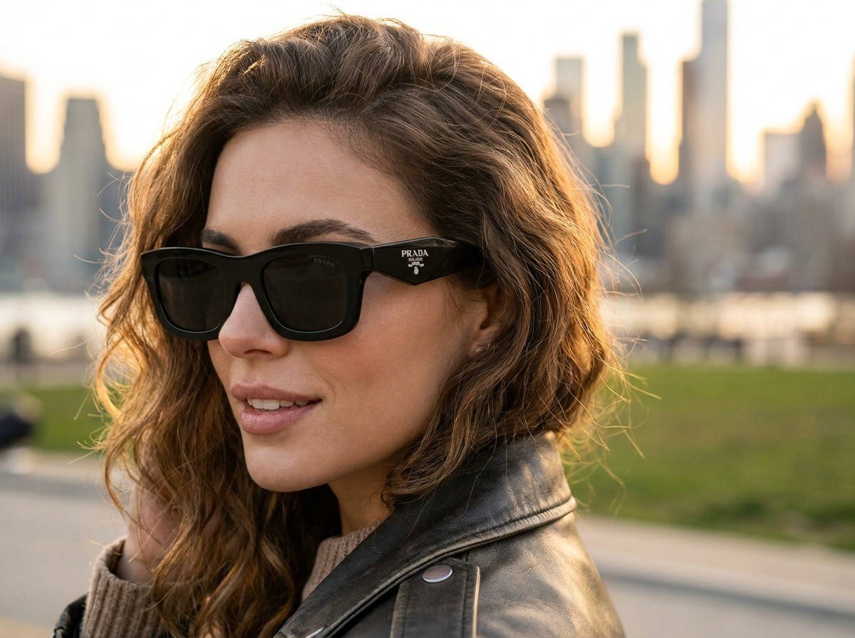 PRADA PR C06S 16K70B Black Dark Grey Women’s 50 mm Sunglasses – Ships Now