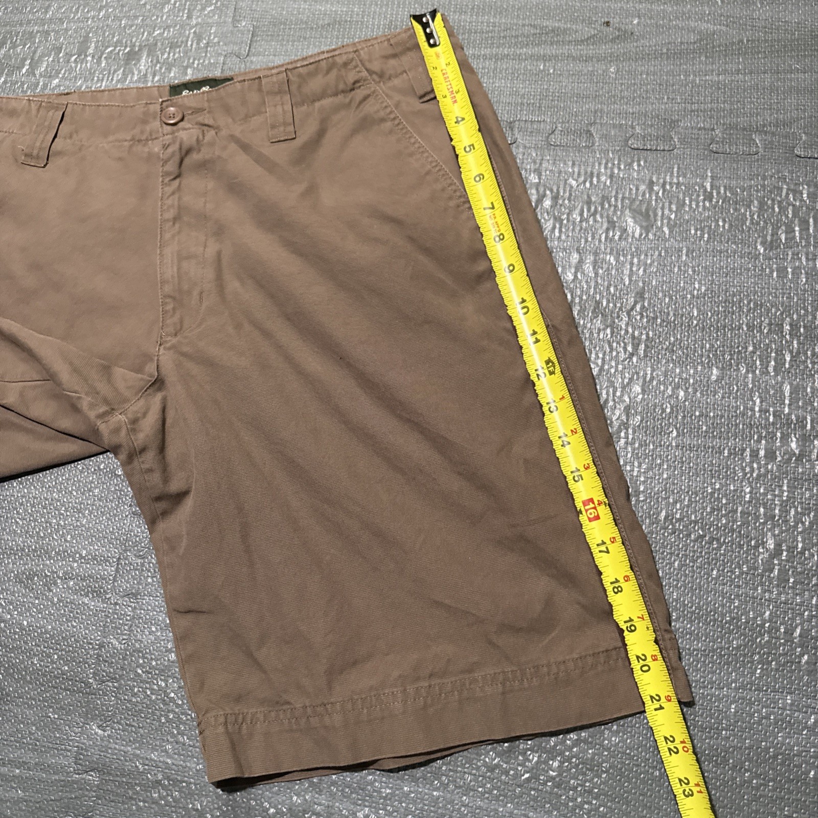 Eddie Bauer Shorts Ripstop Classic Outdoor 10” Men’s 36 Brown Travel Work Cotton