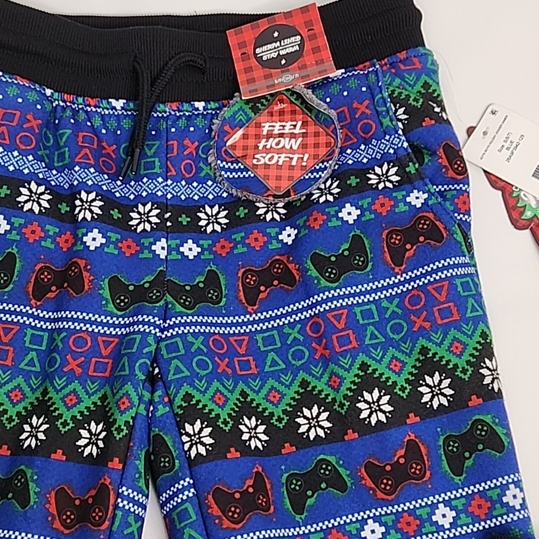 ADTN American dream team Network Sherpa Lined boys small 6/7 sleep pants gaming
