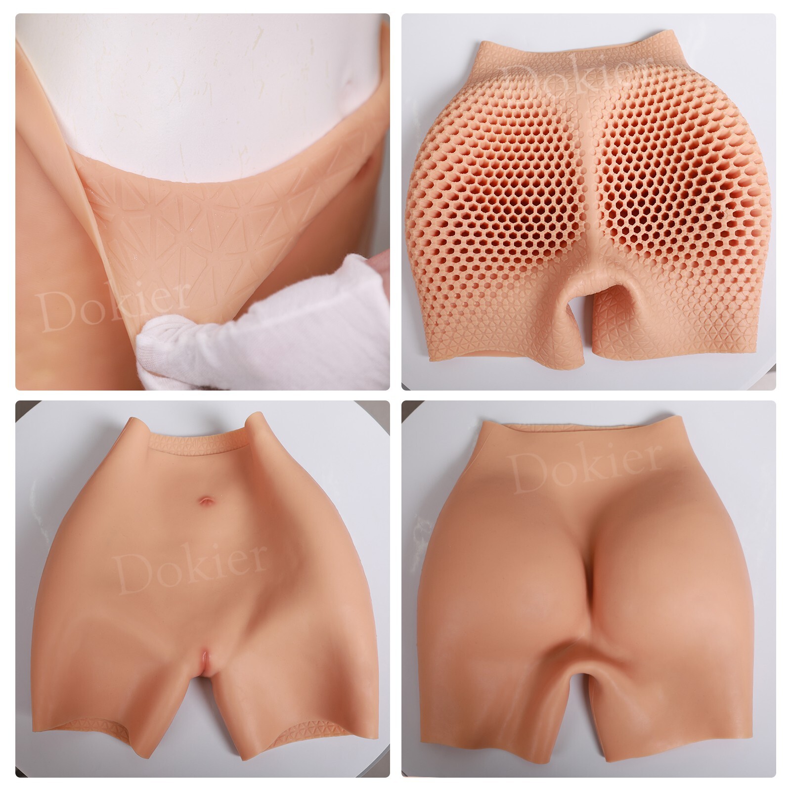 Dokier Silicone Hip Shaping Pants Panties Hip Buttock Enhancer Butt Lifting Pant