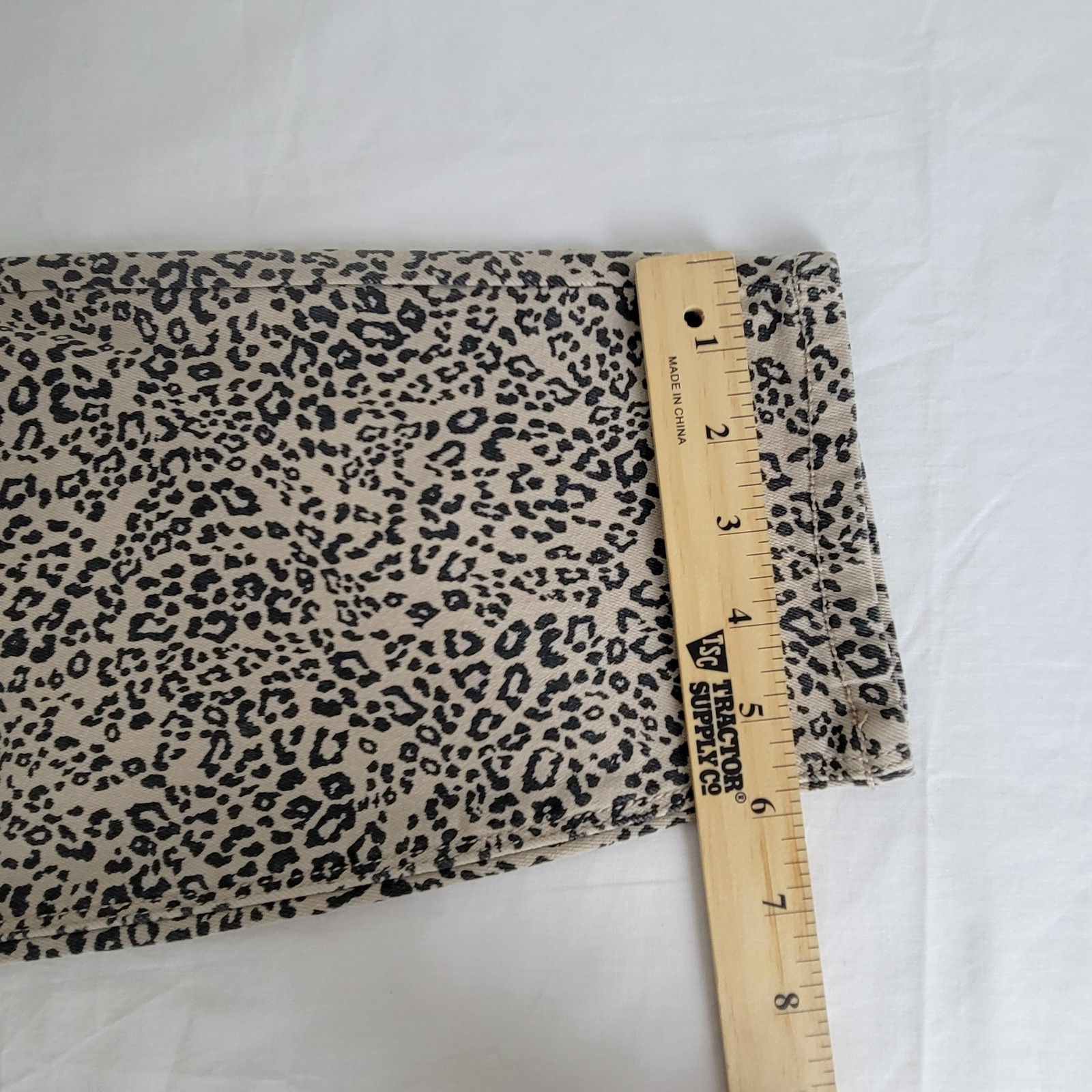 Seven7 Tummyless High Rise Comfy Stretch Skinny Jean Womens 20W LEOPARD