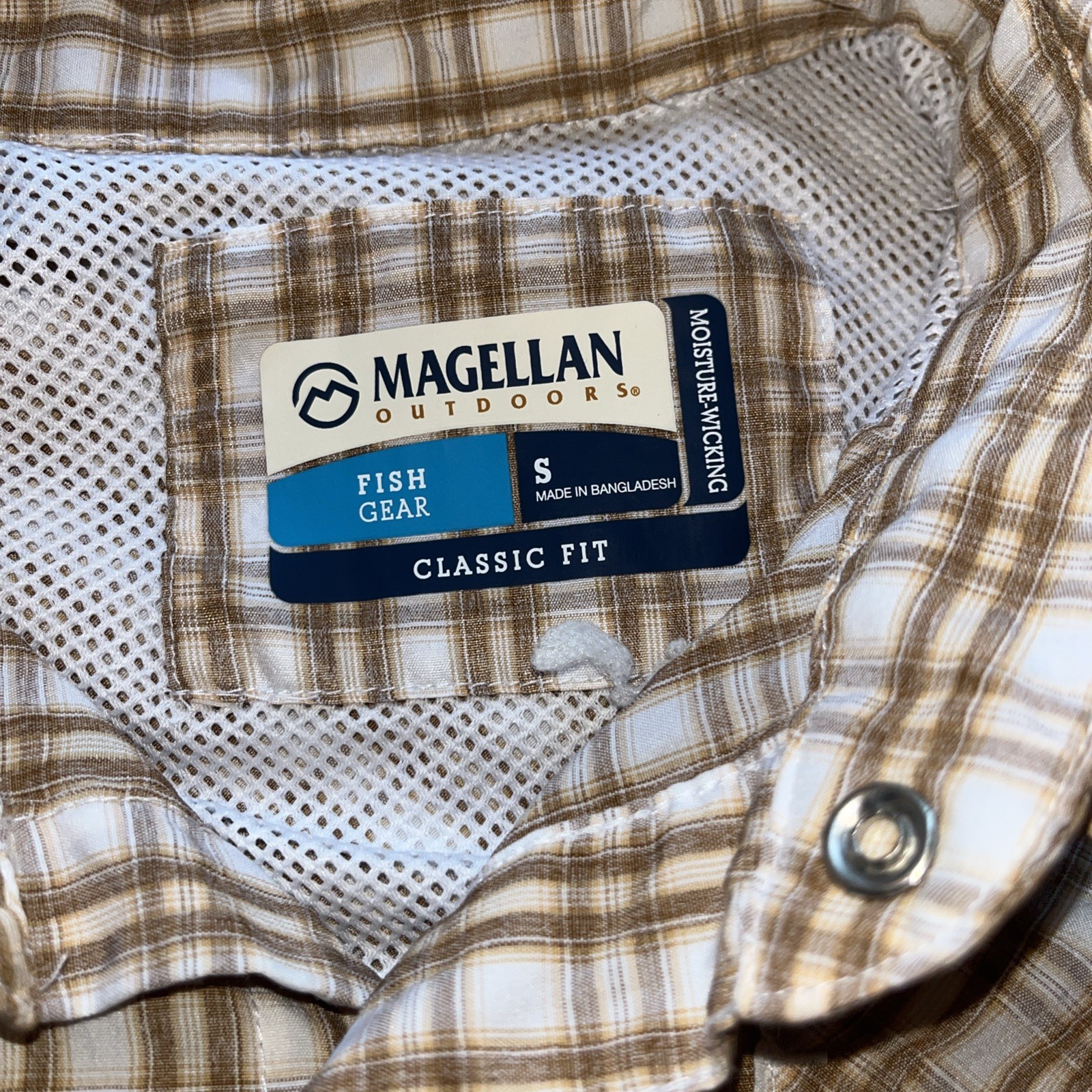 Magellan Outdoors & Shiner Men’s Shirt Fish Gear Classic Fit Moisture Wicking SS