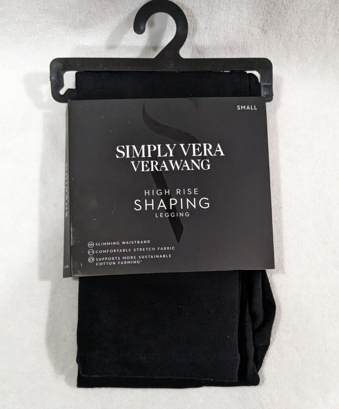 Simply Vera Vera Wang Women’s Black Live-In Shaping High Rise Leggings – S/M/L/X