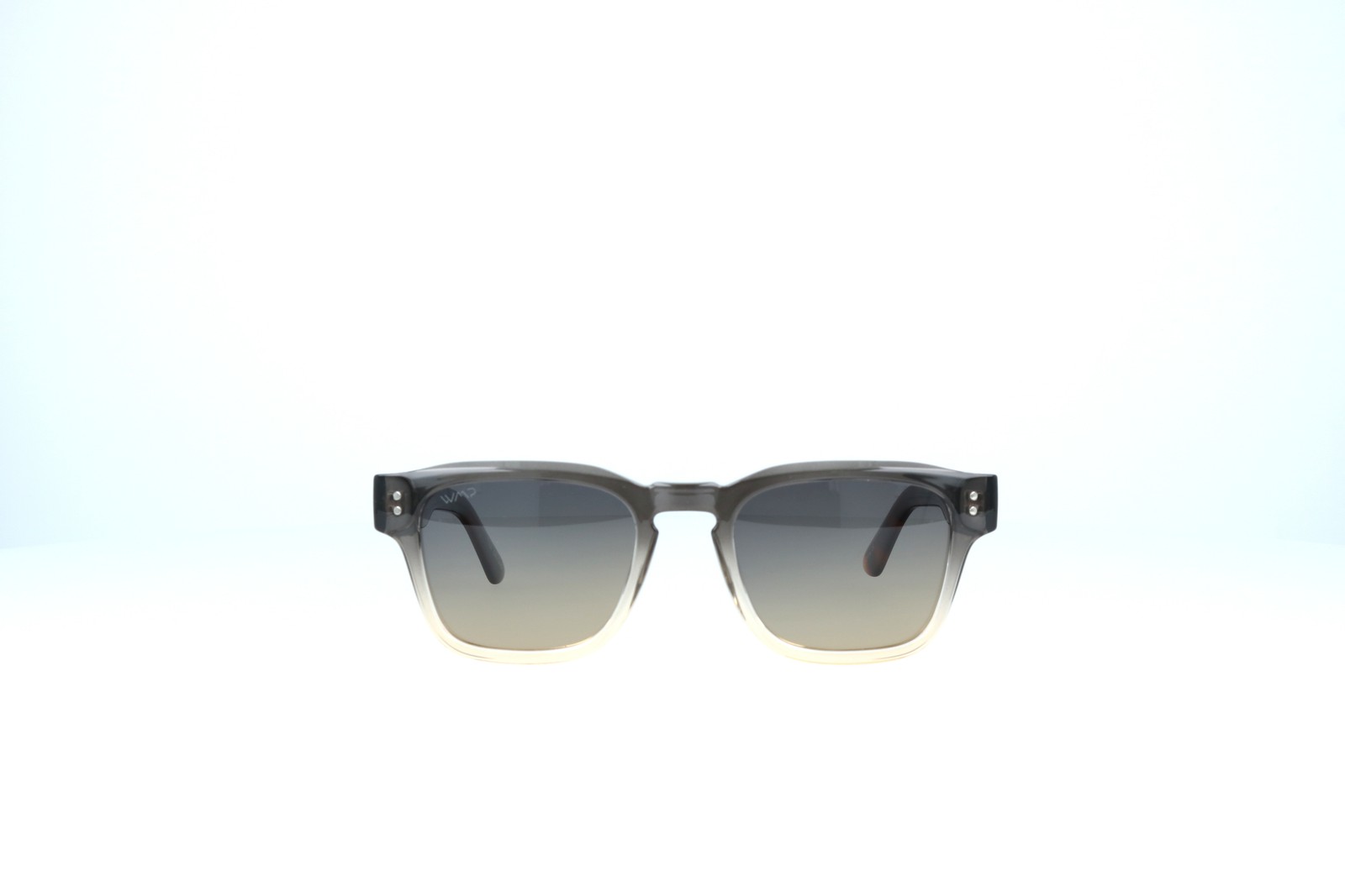 WMP Wayne Gray Square 1104 Polarized Sunglasses 50-23-149 GRYSND