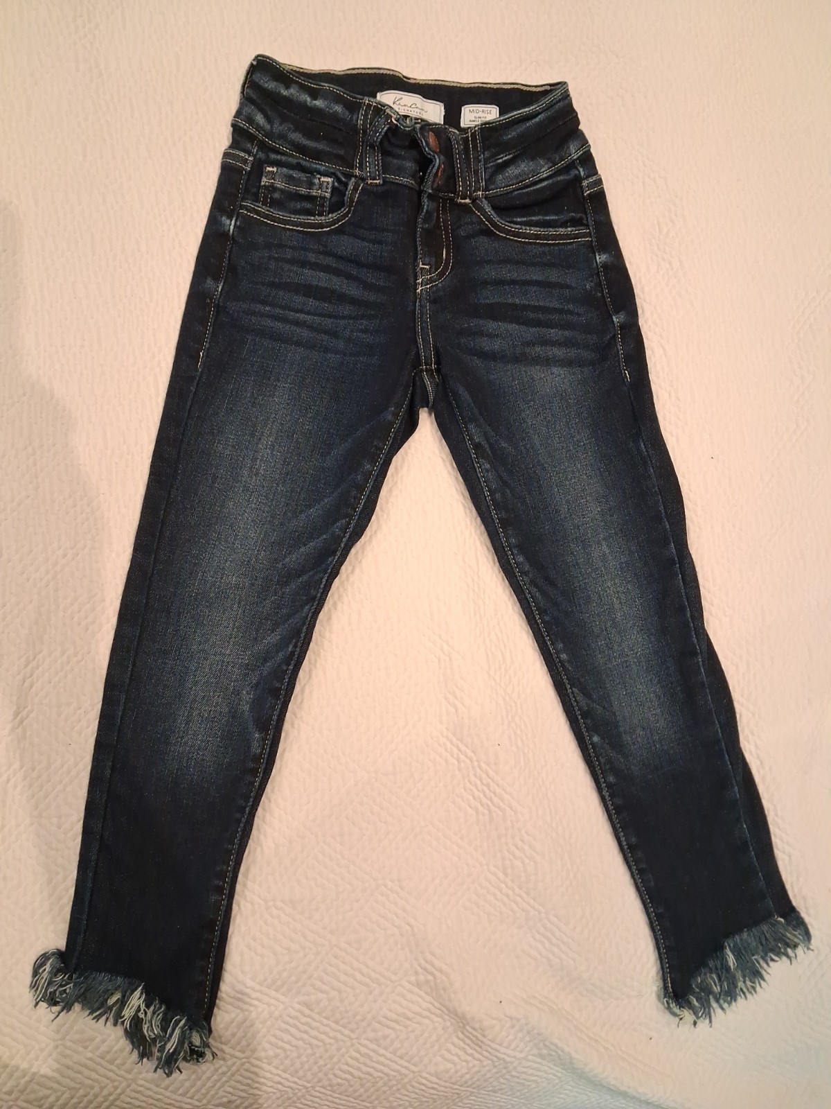 KanCan Signature Girls Mid-rise Distressed Slim Fit Ankle Skinny Jeans