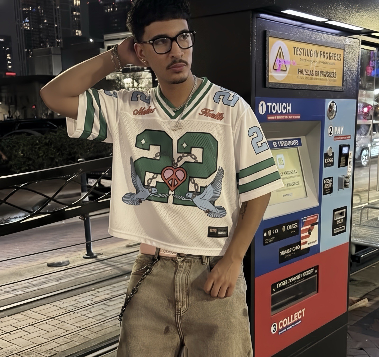 White and green cartoon streetwear tee #streetwear #2026 #style