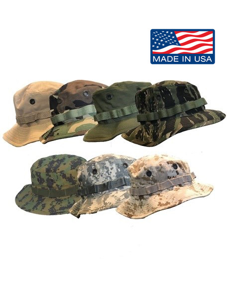 Original Military Issue Boonie Bush Hat 50/50 Nylon Cotton Made in USA