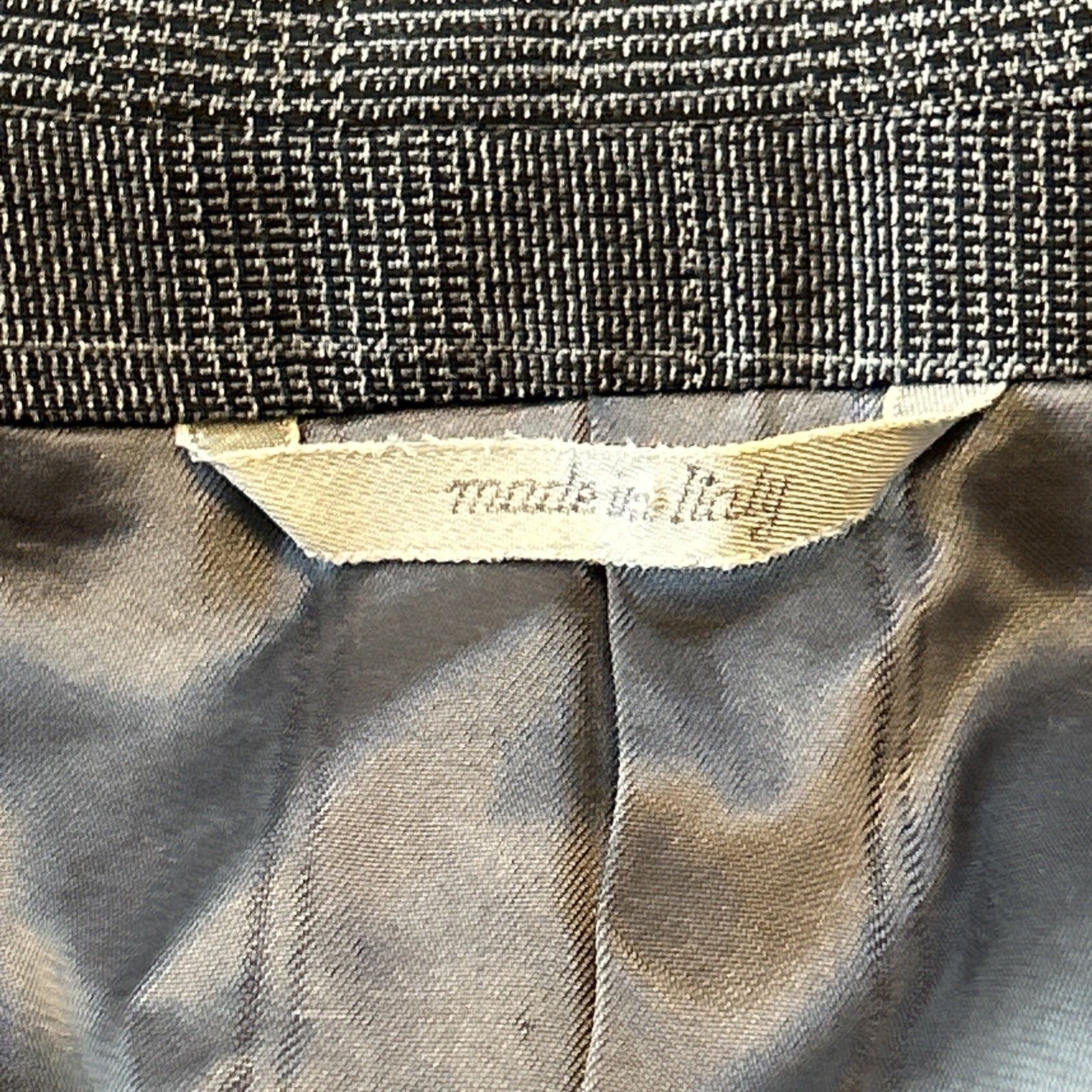 San Romeo Made In Italy Suit Gray Pattern Fine Merino Wool