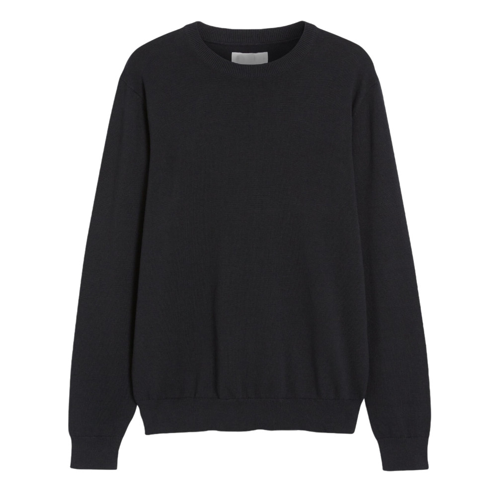 Mens N@@t Pure Cotton Jumper Crew Neck Navy Sizes XS to 2XL