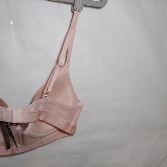 Victoria Secret Bra 32B Pink Supportive Everyday T Shirt Plunge Longline Top