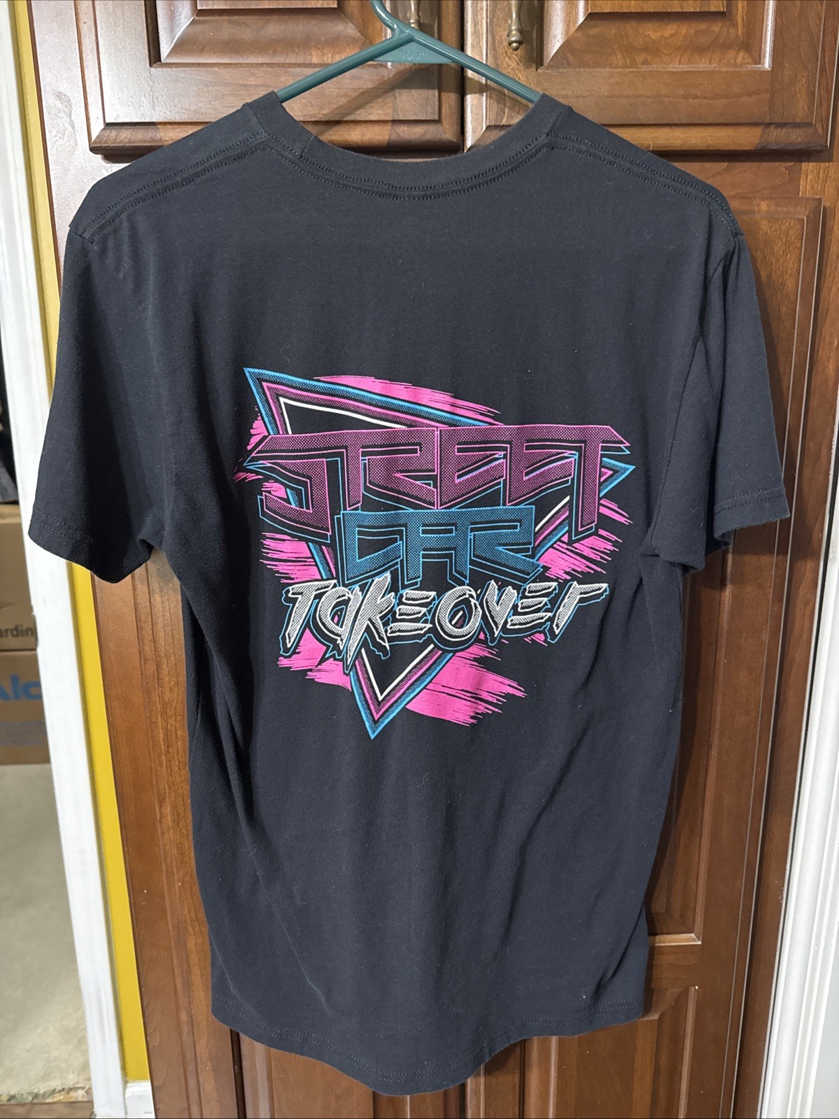 Street Car Takeover Event Racing T-shirt Size Medium Black