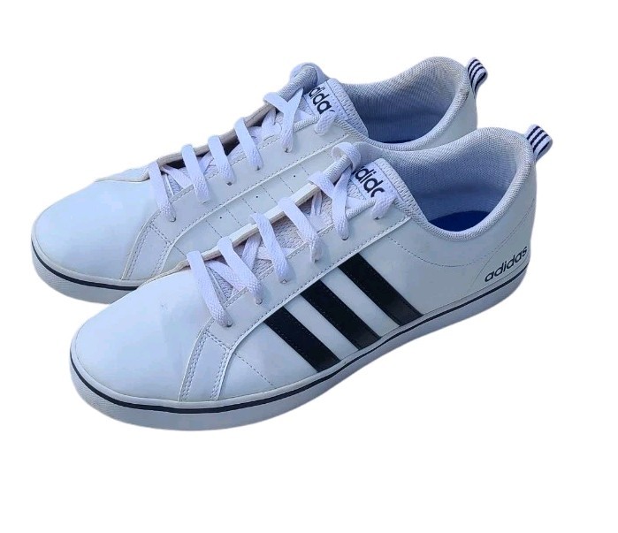 Adidas Men’s Size 11 Adidas VS Pace White W/ Black Trim Sneakers