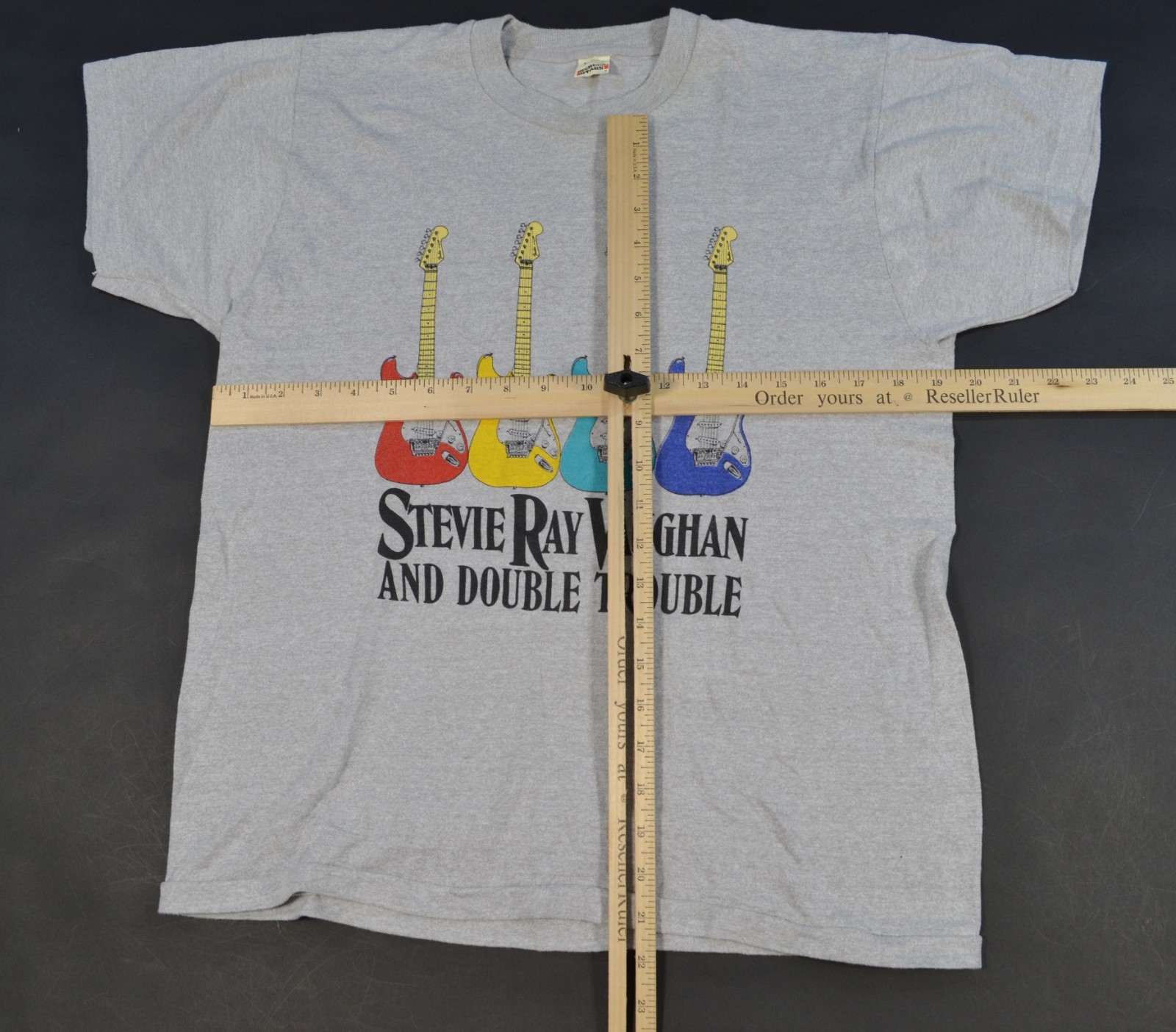 VTG Stevie Ray Vaughan 80’s Guitar Band Shirt Rare Double Trouble Live Alive