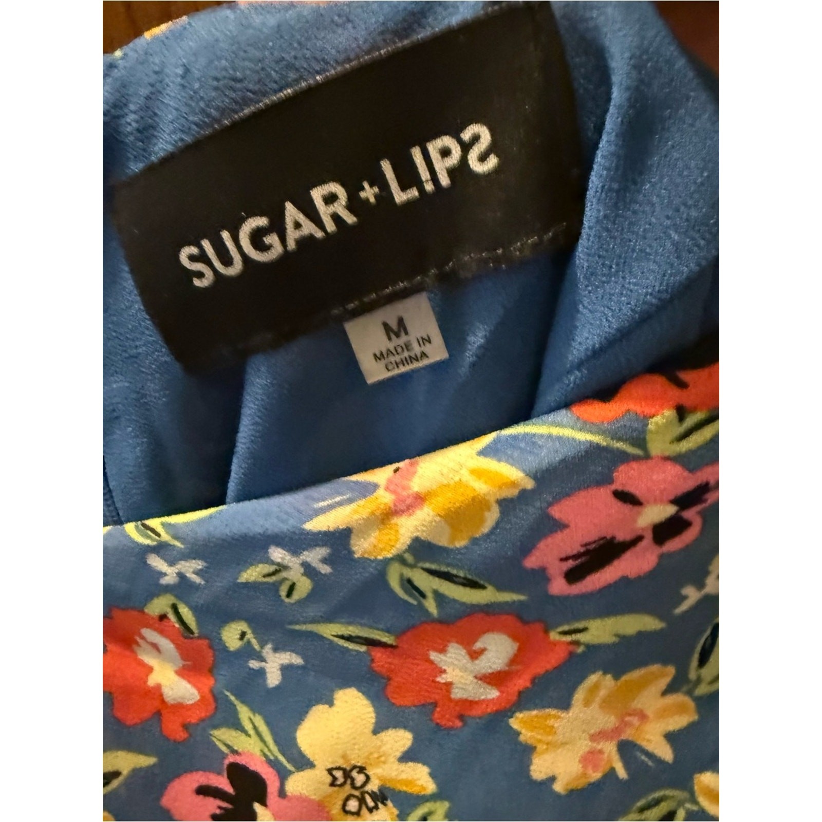 Sugar+Lips Floral Ruffles Mini Dress sz M