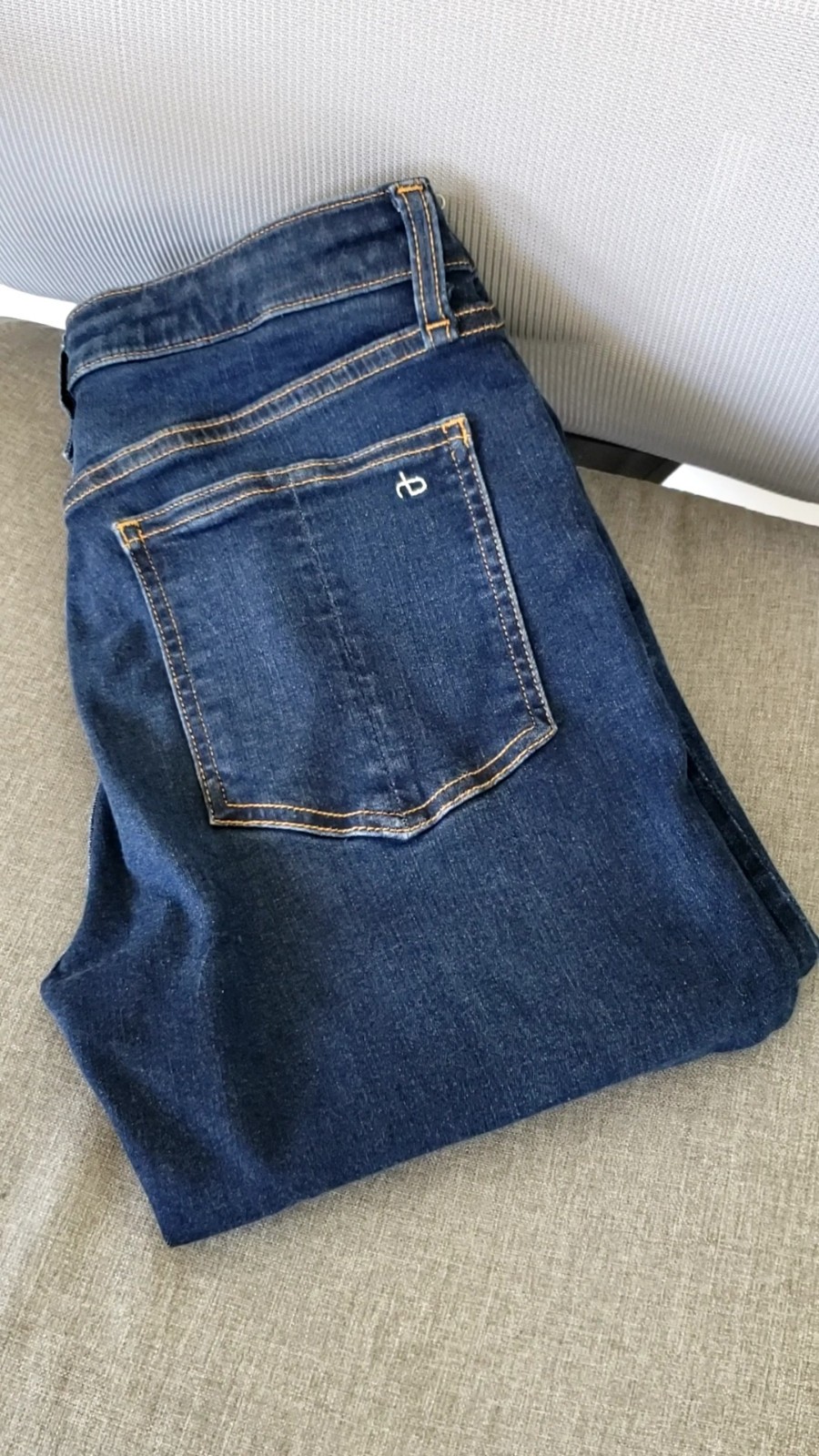 New York rag & bone Women’s 26 Cate Mid-Rise Ankle Skinny Jean Dark Wash Stretch