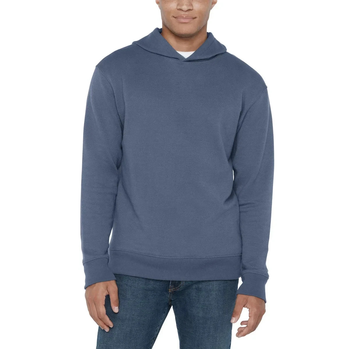 GAP Men’s Textured Hoodie, Blue, Size S
