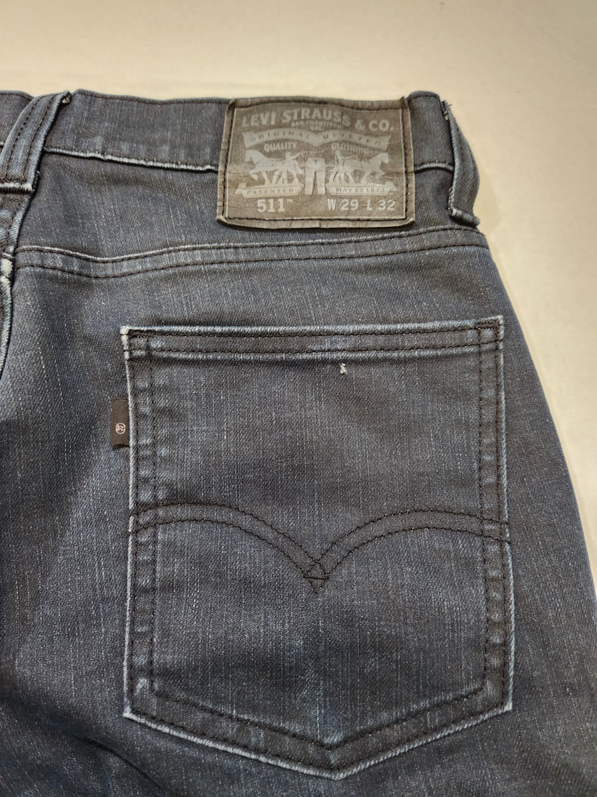 Levi Strauss & Co 511 Black Tag Dark Blue Jeans W29 x L32
