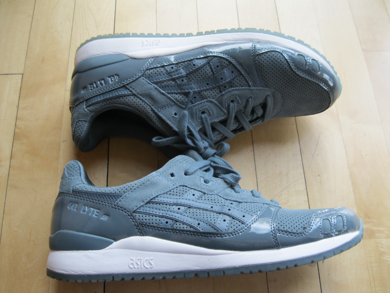 ASICS Gel-Lyte III OG Retro Mesh Suede Comfort Run Sneaker Blue Ironclad Men 11
