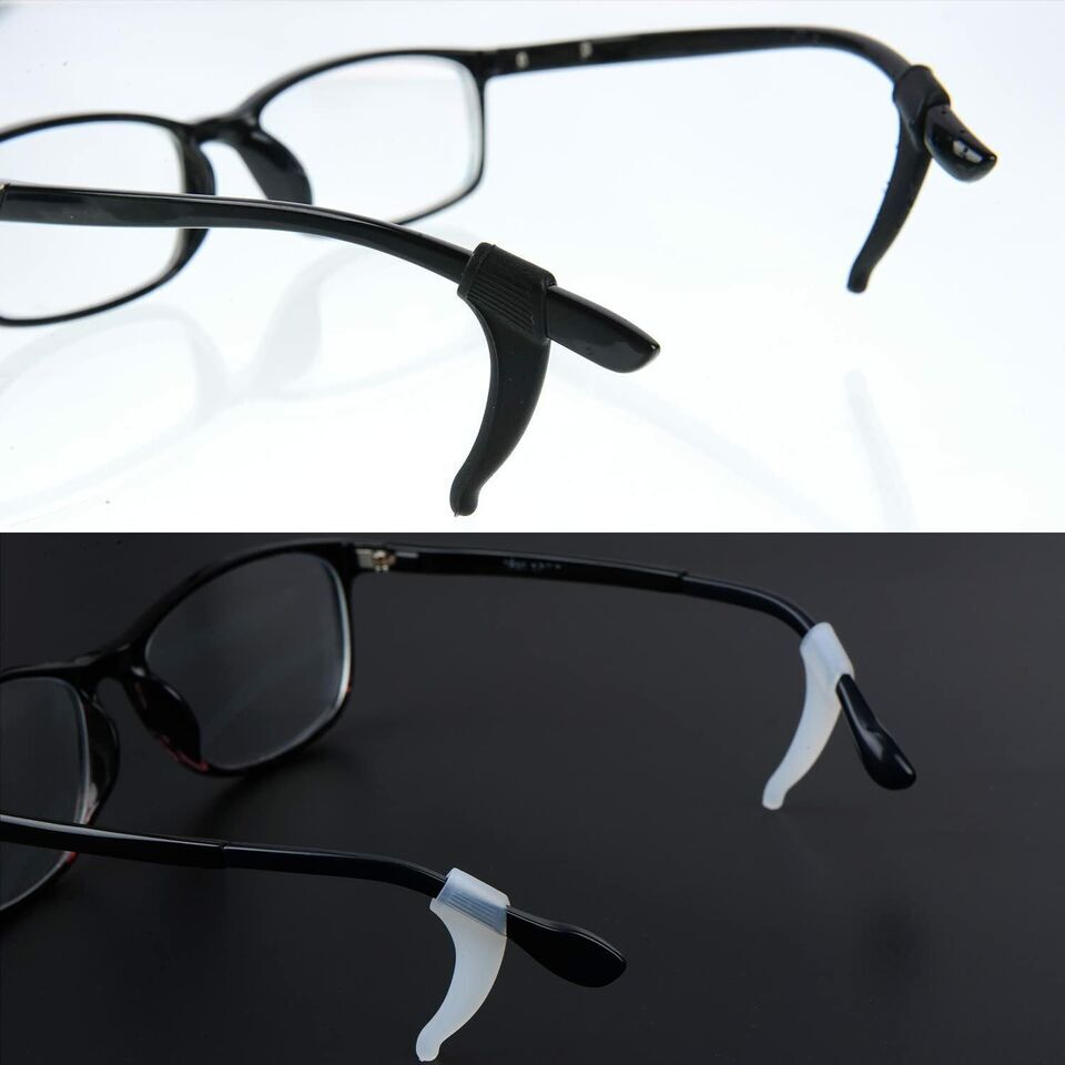 12× Anti Slip Glasses Ear Hooks Tip Eyeglasses Grip Temple Holder Silicone USA