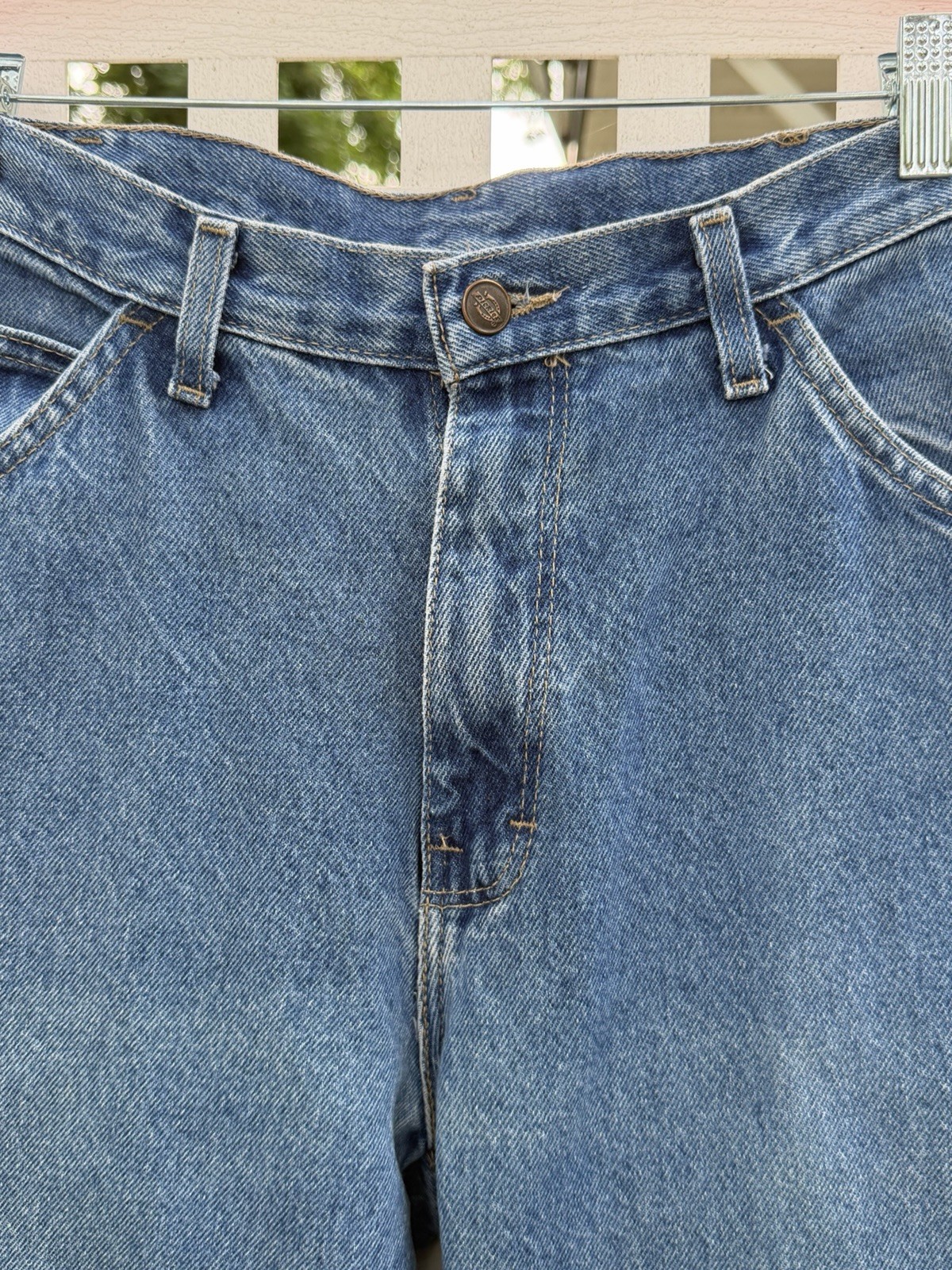 Dickie’s 7-Pocket 32×31 (actual sz.) Carpenter Blue Jeans Work Pants Hammer Loop