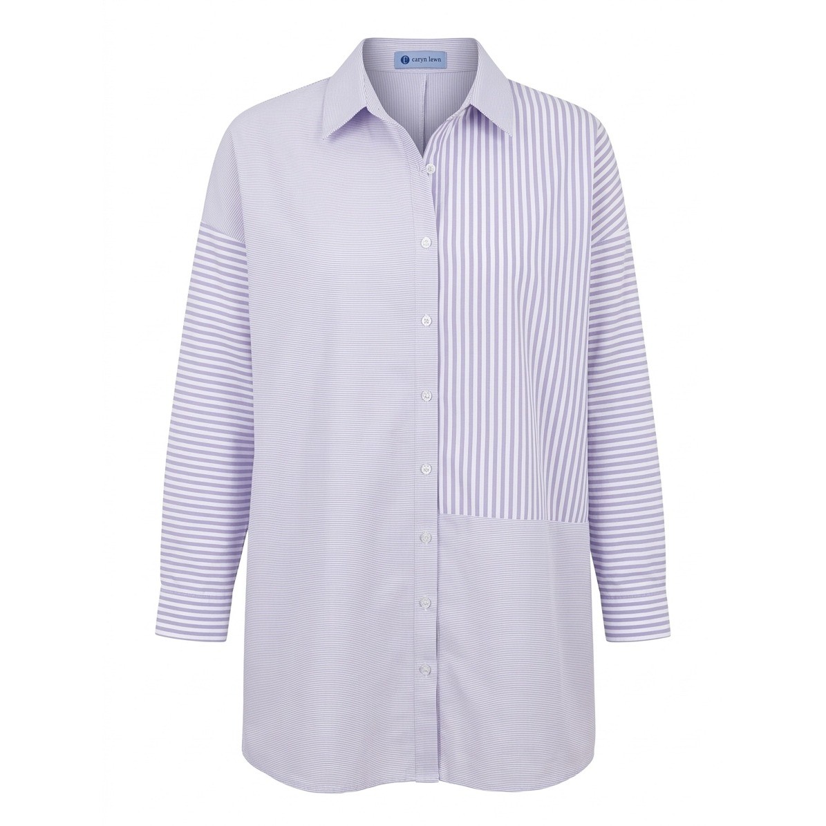 Caryn Lawn Women’s Size 2 (6-12) Lavender Purple Stripe Button Down Dress – CJ