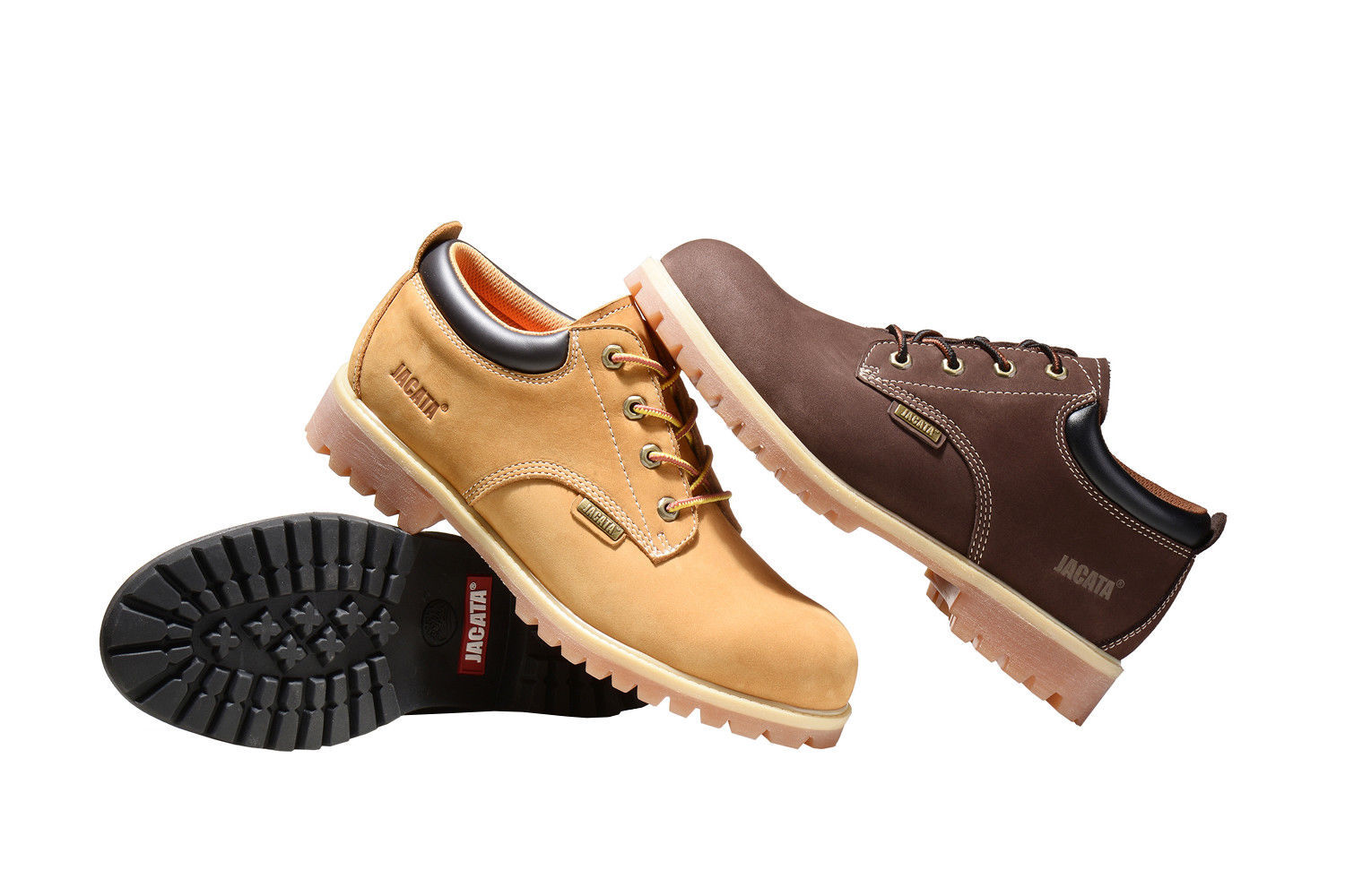 Men’s Low Cut Work Boots Short Genuine Leather Water Resistant Heavy Duty 8651