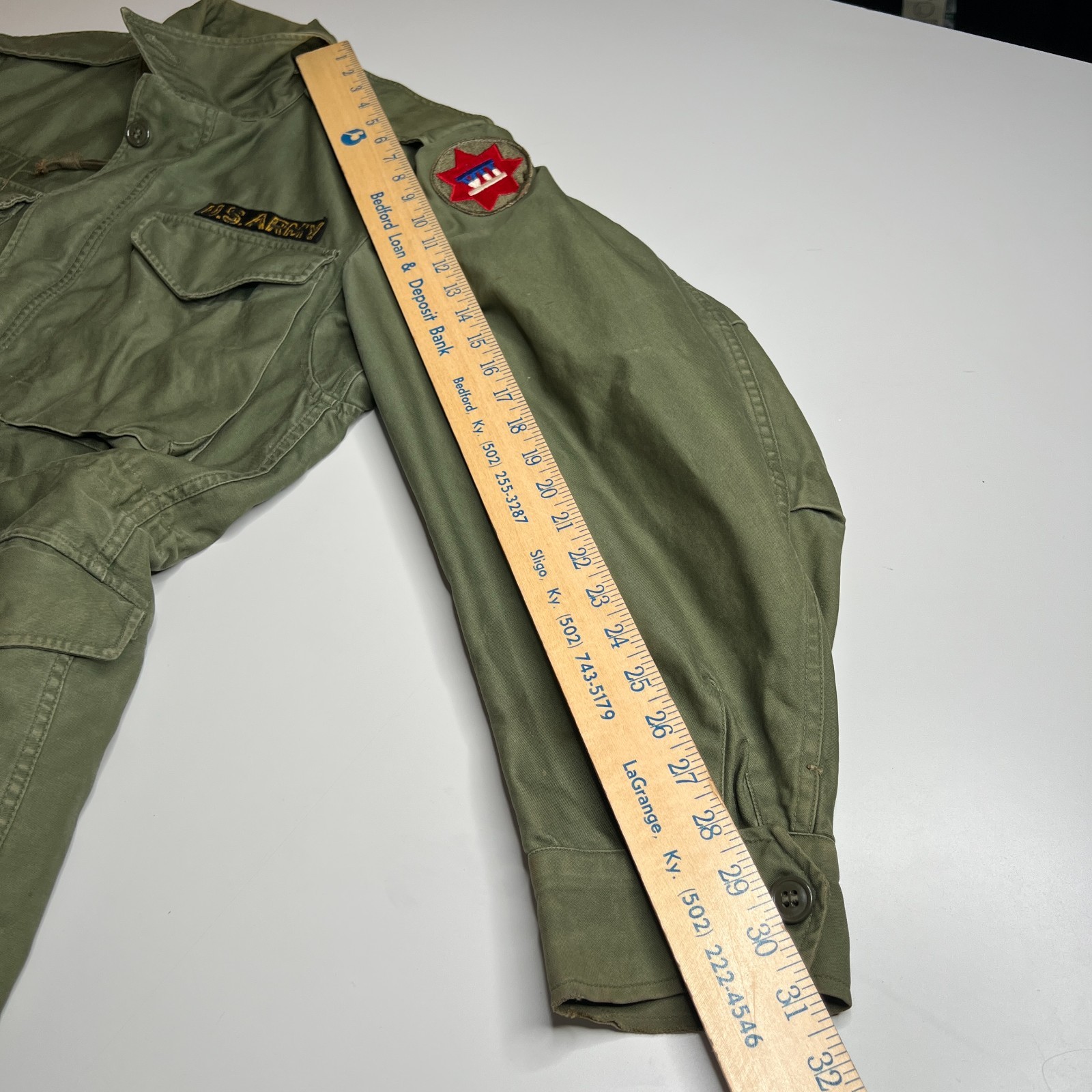 60s Vintage US Army M51 Field Jacket 8405-255-8589 Korean War Era Talon Zipper