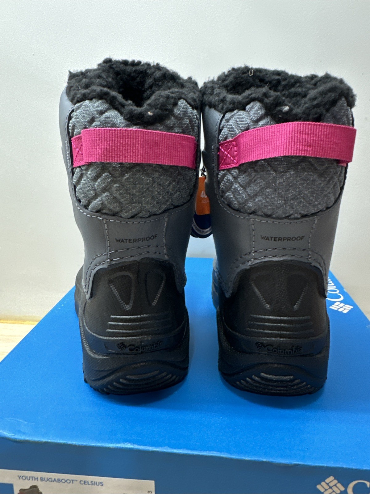 NEW Columbia Bugaboot Celsius Waterproof Snow Boots Youth Girl’s Size 1 Graphite