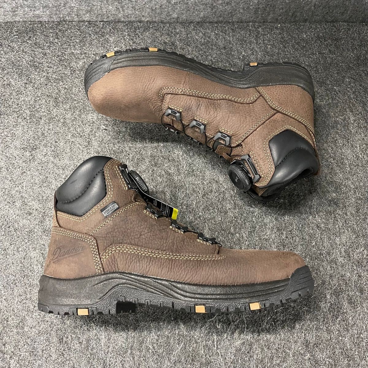 DANNER Caliper BOA 6″ Work Boot Men’s Size US 9 D Brown Aluminum Toe