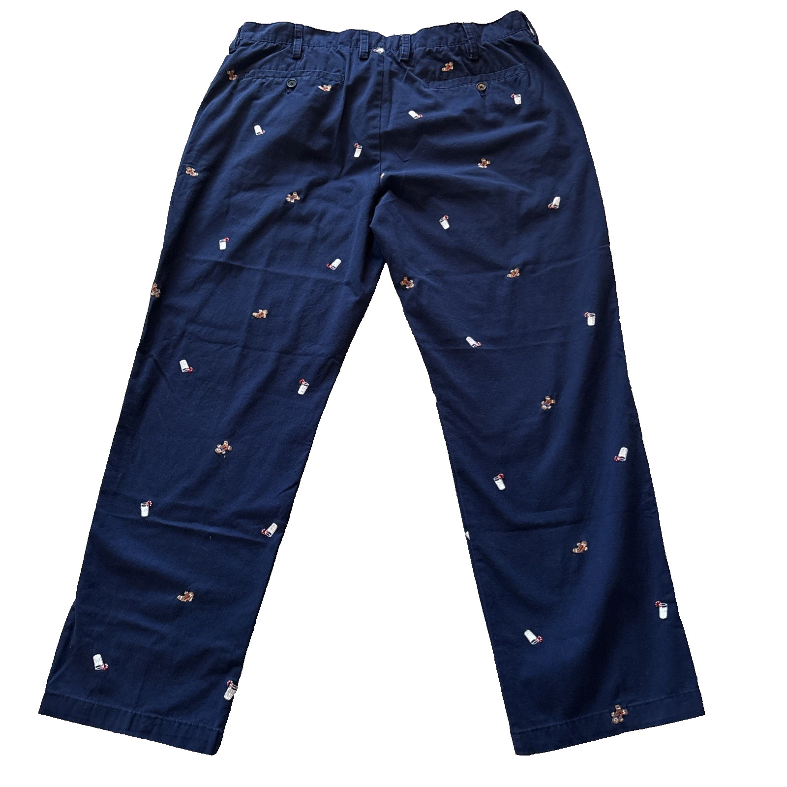 Charleston Threads Cookies Milk Pants 35×29 Navy Embroidery Gingerbread Ivy Prep